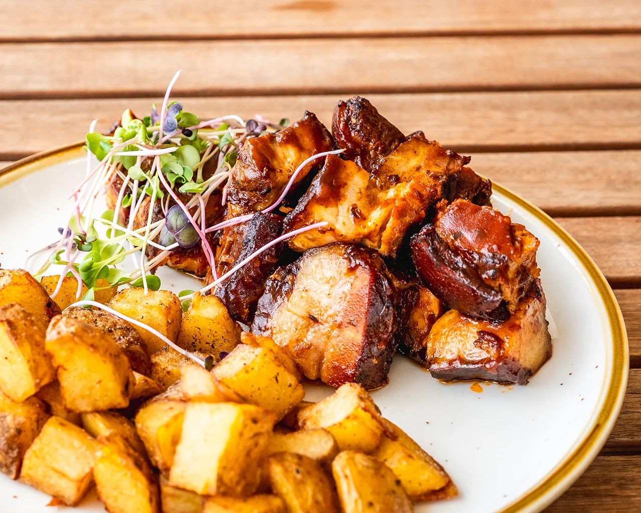 Smoked Pork Belly Bites